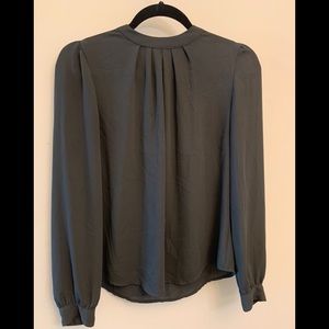 Olive Green LS Blouse